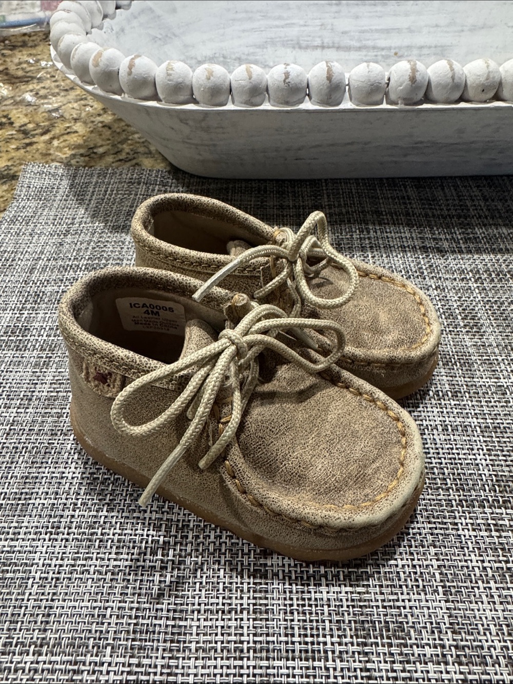 Twisted X Kids Tan Suede Moccasin Boots